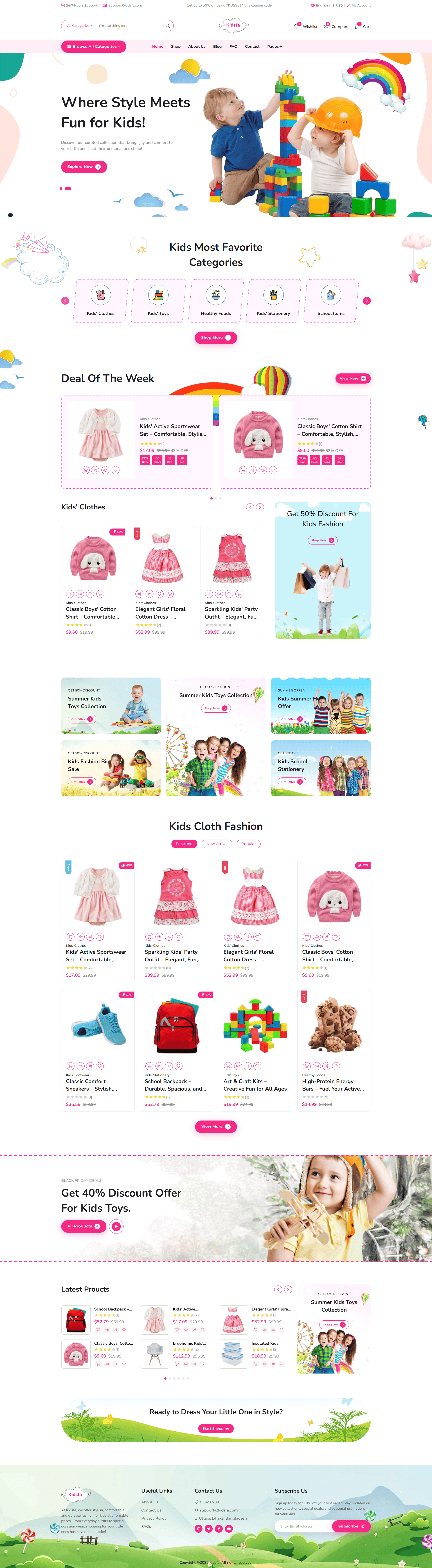 Kids Fashion Theme