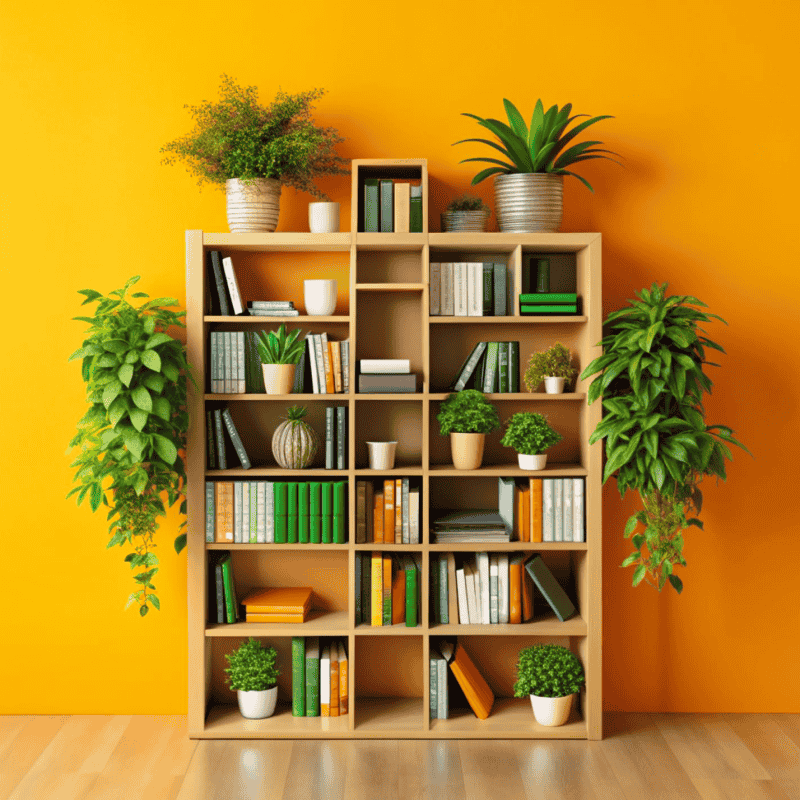 Multi-Tier Wooden Bookshelf – Stylish, Durable, and Perfect for Organizing Books and Decor