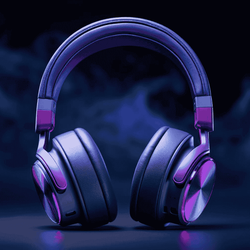 Over-Ear Bluetooth Headphones with Noise Cancellation