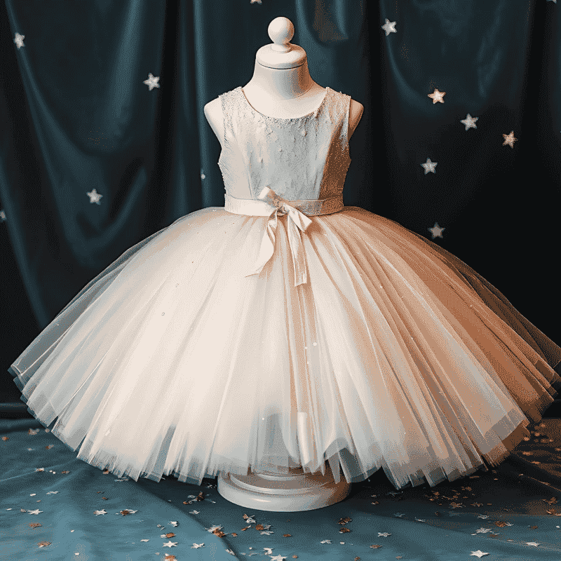 Elegant Girls' Floral Cotton Dress – Comfortable, Stylish, and Perfect for Every Occasion