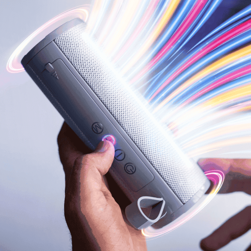 Portable Bluetooth Speaker with 360° Sound and 12-Hour Battery
