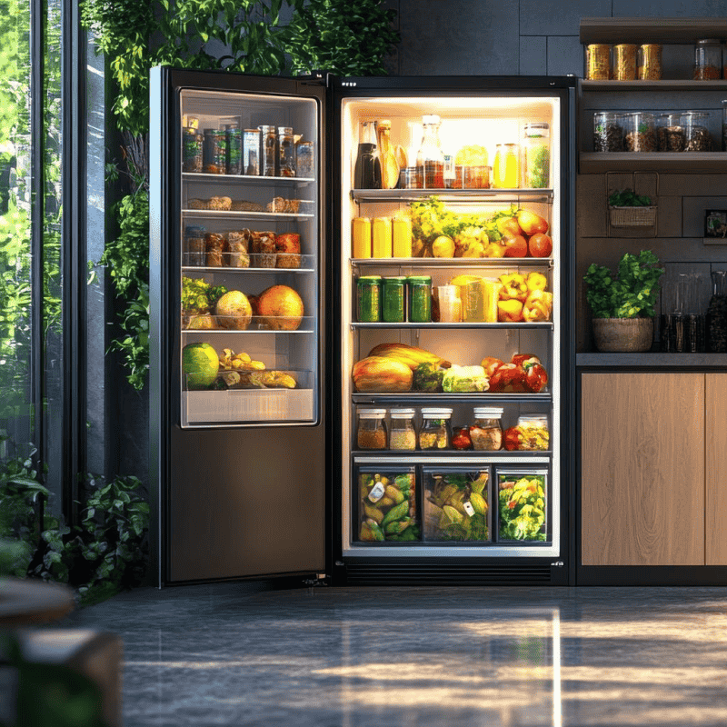 Premium 350L Double Door Refrigerator with Freezer