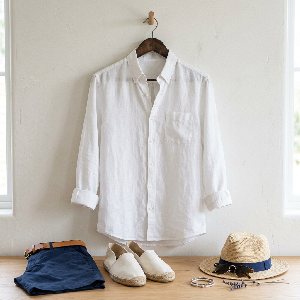Premium Linen Button-Down Shirt