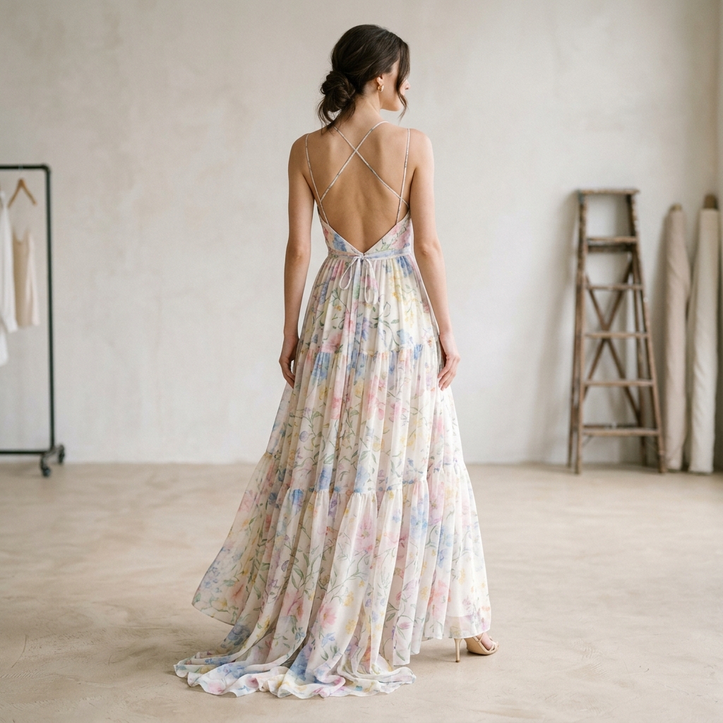 Elegant Floral Maxi Dress
