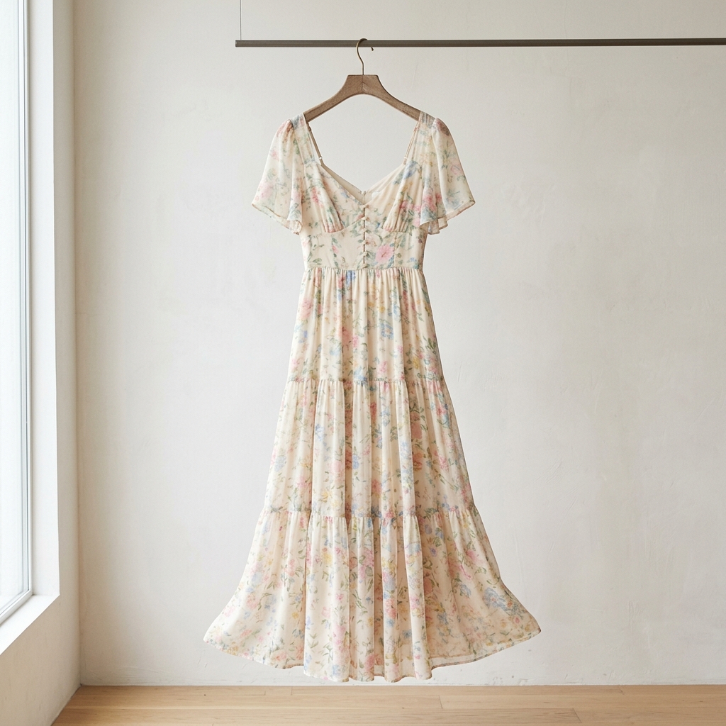 Elegant Floral Maxi Dress